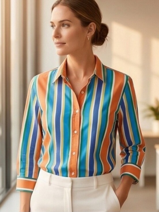 Ralph Lauren Tops - Ralph Lauren Vintage Striped Buttpn Up